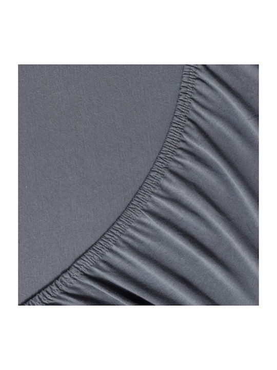 La Luna Sheet King Size with Elastic 180x200+40cm. Dark Grey