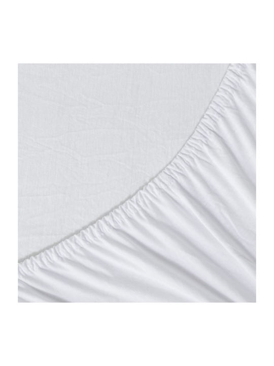 La Luna Sheet Super-Double with Elastic 160x200+40cm. White