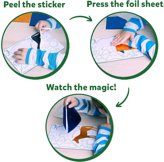 Skillmatics Рязане на хартия Foil Fun Светът на животните за Деца 4+ години+ Години