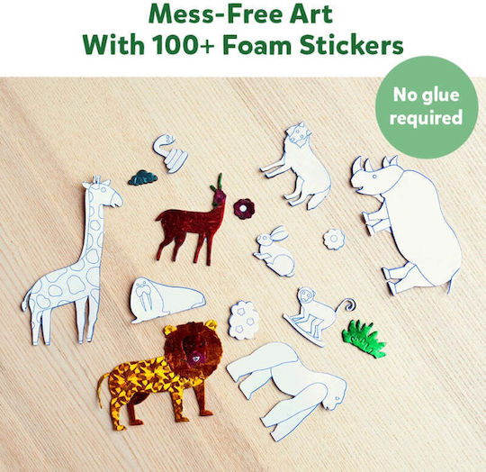 Skillmatics Рязане на хартия Foil Fun Светът на животните за Деца 4+ години+ Години