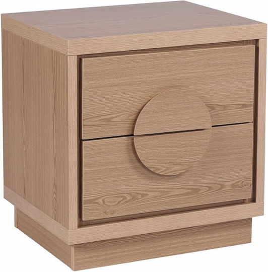 Axis Wooden Bedside Table Beige 50x40x50cm Axis Wooden Bedside Table Beige 50x40x50cm