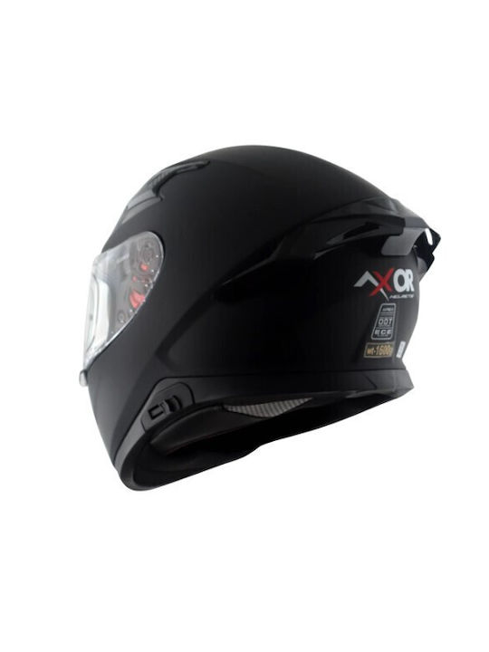 Axor Apex Solid Matt Black Κράνος Μηχανής Full Face ECE 22.06 1600gr με Pinlock και Sunvisor