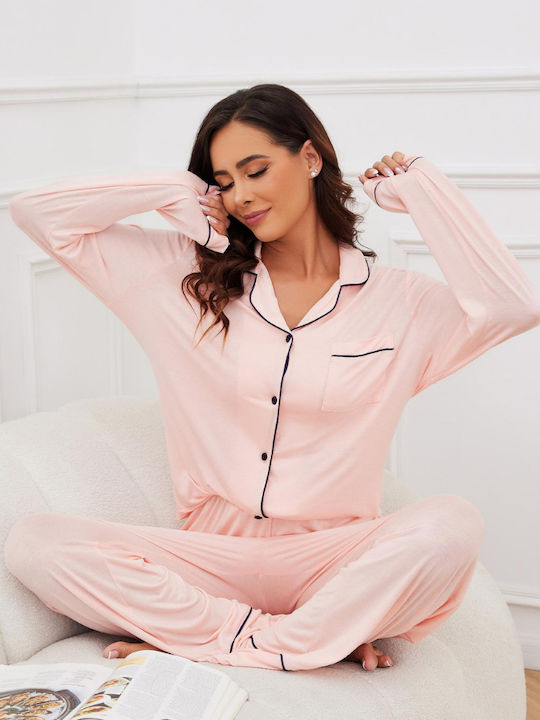 Chicret Set Pijamale pentru Femei Roz