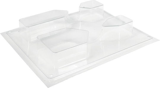 Matriță pentru ciment 4 case 5,5cm până la 10cm x 3cm