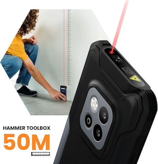 Hammer Construction 2 5G (6/128GB) Ανθεκτικό Smartphone Μαύρο