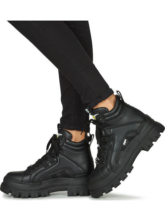 Buffalo Aspha Boots Croco Black