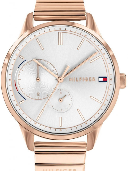 Tommy Hilfiger Brooke Women's Watch with Pink Gold Metal Bracelet