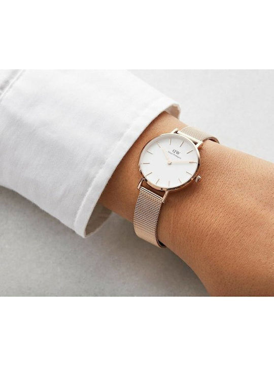 Daniel Wellington Classic Petite Ρολόι Μπαταρίας με Μεταλλικό Μπρασελέ Daniel Wellington Classic Petite Ρολόι Μπαταρίας με Μεταλλικό Μπρασελέ