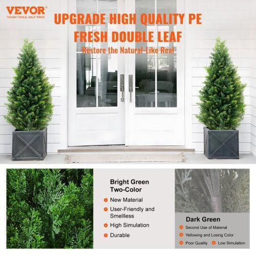 Christmas Decorative Illuminated Tree Green 2pcs