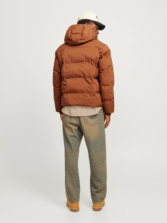 Jack & Jones Jacket Puffer Mocha Bisque, Brown