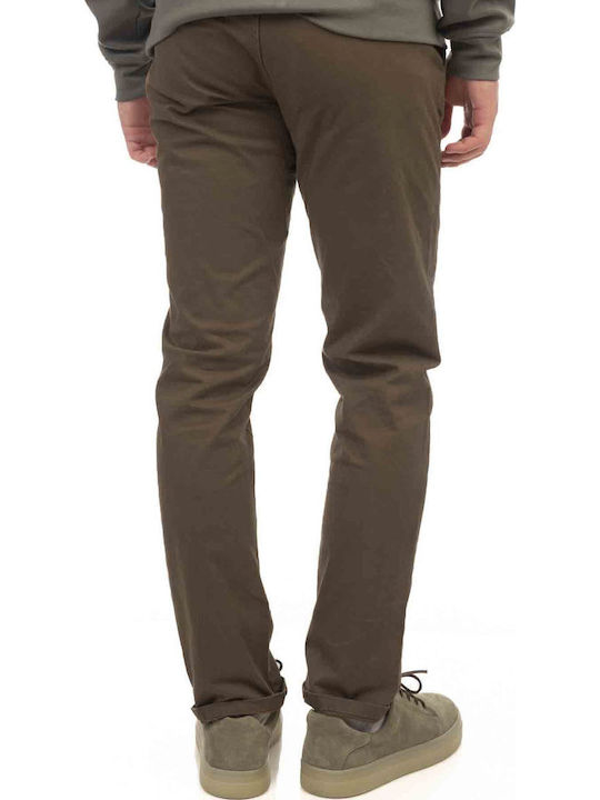 Trousers Chino Elastic Brown