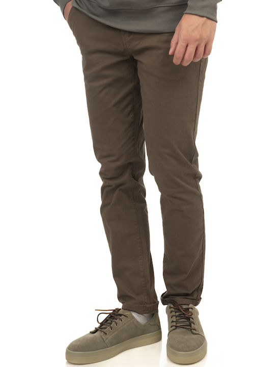 Trousers Chino Elastic Brown