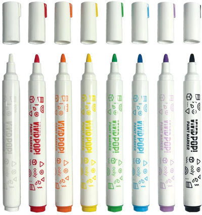Vivid Pop Paint Markers Set 8 Classic