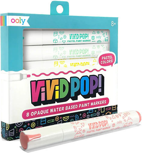 Vivid Pop Paint Markers Set 8 Pastel