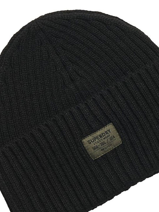 Superdry Beanie Feminin Căciulă Tricotat în culoarea Negru