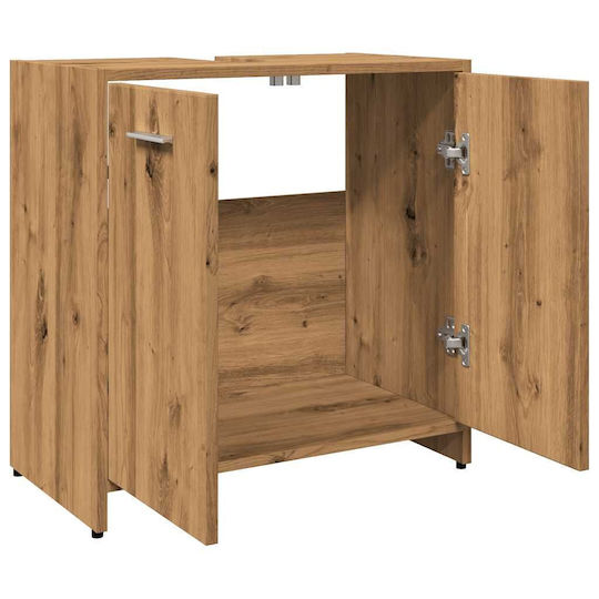 vidaXL Cabinet Countertop without Sink L60xW33xH60cm Coffee