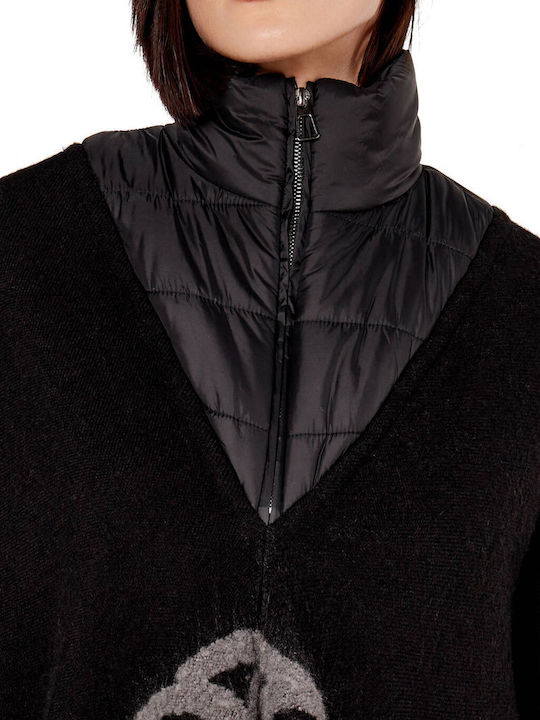 Women's Poncho Nero