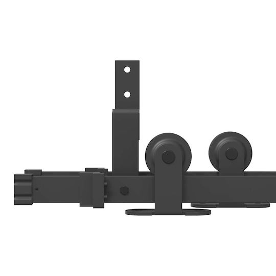 vidaXL vidaXL Sliding Door Mechanism for Middle Door 213.5cm Black