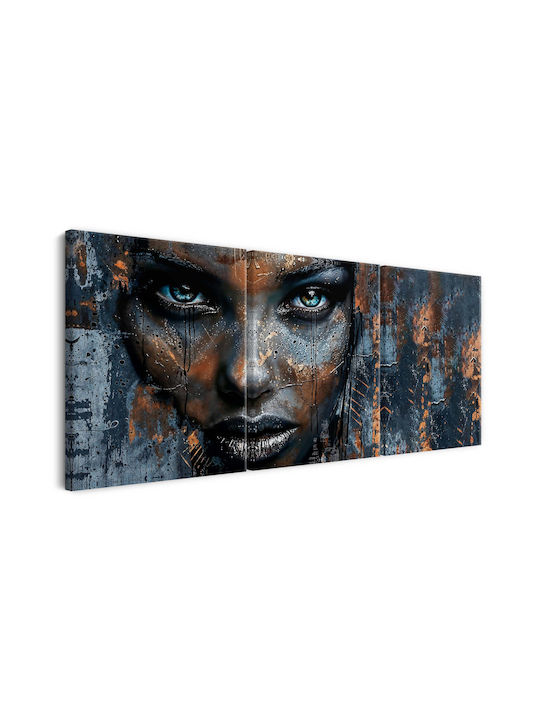 Decowalls Τρίπτυχος Πίνακας σε Καμβά 90x180cm