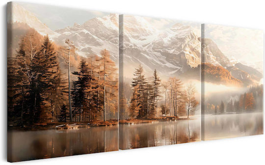 Decowalls Dreifach Gemälde auf Leinwand 90x180cm