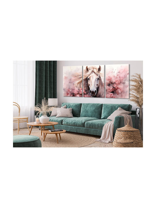 Decowalls Dreifach Gemälde auf Leinwand 90x180cm