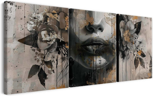 Decowalls Triplu Tablou pe Pânză 60x120cm