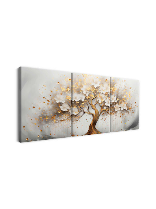 Decowalls Τρίπτυχος Πίνακας σε Καμβά 90x180cm