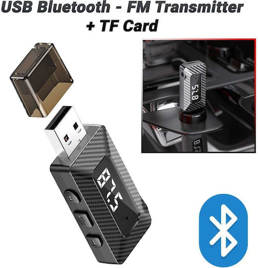 FM Transmitter Αυτοκινήτου με USB / Bluetooth / MicroSD