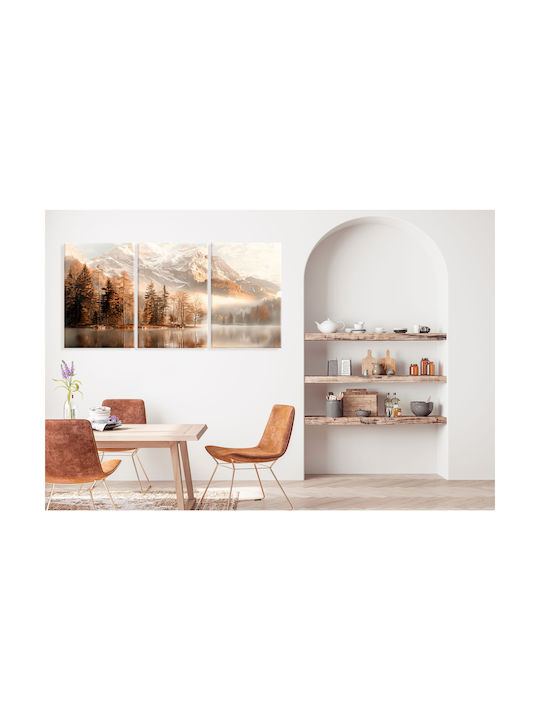 Decowalls Τρίπτυχος Πίνακας σε Καμβά 60x120cm