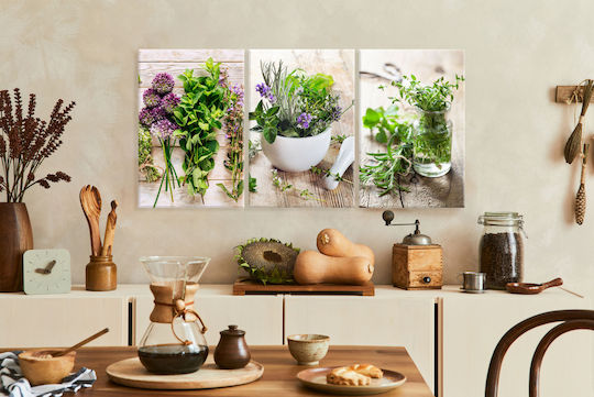 Decowalls Triplu Tablou pe Pânză 60x120cm