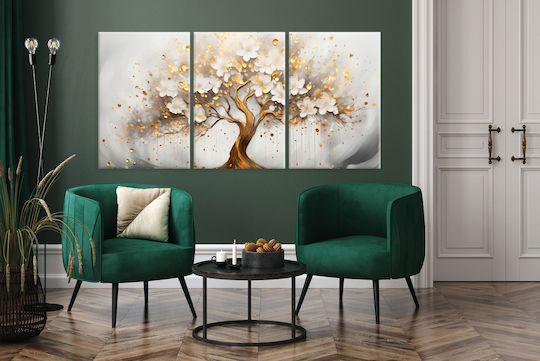 Decowalls Трикратен Картина Платнен 60x120см