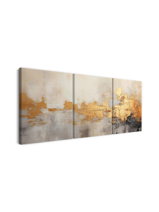Decowalls Τρίπτυχος Πίνακας σε Καμβά 60x120cm