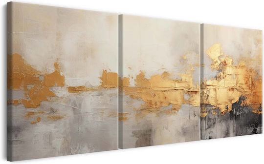 Decowalls Τρίπτυχος Πίνακας σε Καμβά 60x120cm