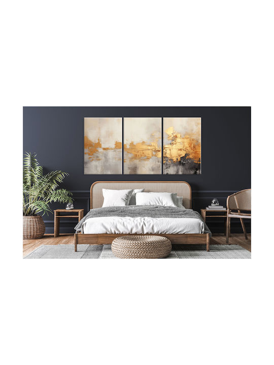Decowalls Τρίπτυχος Πίνακας σε Καμβά 60x120cm