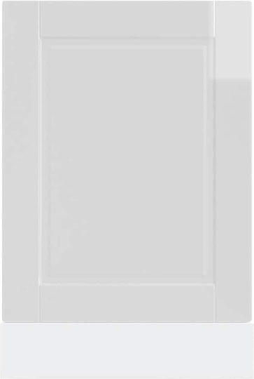 Porto High Gloss Dishwasher Panel 45x1.5x67cm White
