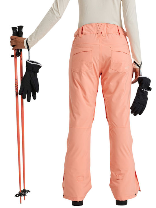 Roxy Snow Backyard ERJTP03277-MGK0 Women's Trousers for Ski & Snowboard Orange