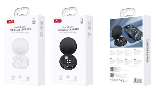 XO Kabelloses Ladegerät (Qi Pad) 15W Stromlieferung Weißs (CX031)