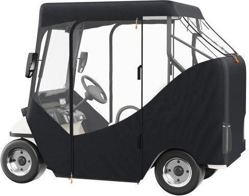 Vevor Golf Cover Polyester 600d Transparent Windows 2-Passenger Sunshade Dust Resistant Kshgefczgmdj7155kv0