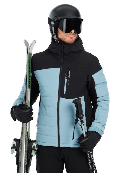 Protest 6711344-397 Männer Jacke aus Weiche Schale für Ski & Snowboard Blau