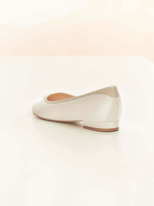 Romy Satin Damen Ballerinas in Beige Farbe