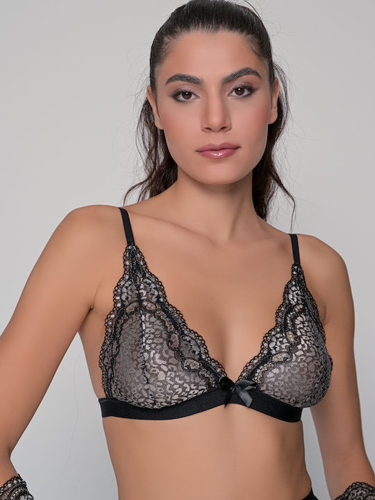 Milena by Paris Women's Bralette Bra Silver