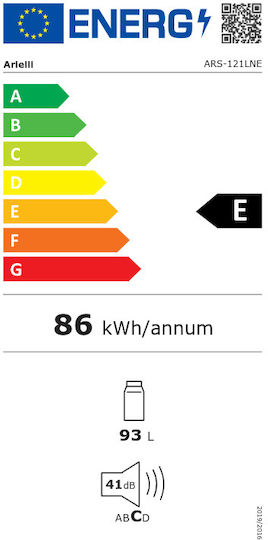 Arielli Mini Bar 93lt Υ86xΠ47.2xΒ45εκ. Λευκό ARS-121LNE