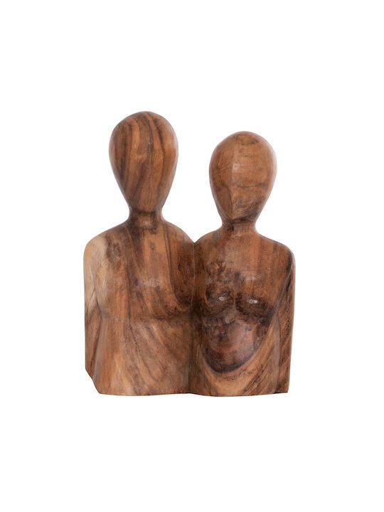 HomeMarkt Διακοσμητική Φιγούρα από Ξύλο Parr 28x13x40cm