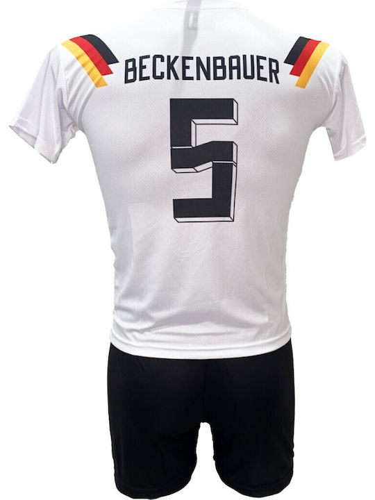 Echipa națională a Germaniei Beckenbauer Retro Set Echipament Sportiv de Fotbal Copii