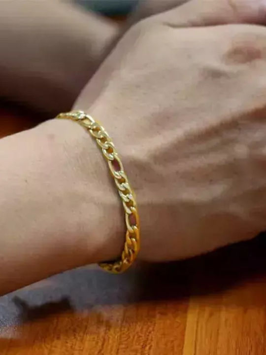 Bode Chain Neck made of Stainless Steel Gold-plated Wide Thickness 8.3mm