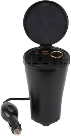 Inversor de Putere Edman M220 12v la 220v 150w 2xusb 4800ma Dc 12v Ac 220v Priză Auto