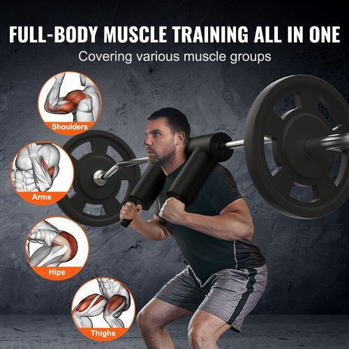 Vevor ​Squat Bar 1.5kg Μήκους 87cm με Κολάρα Ασφαλείας