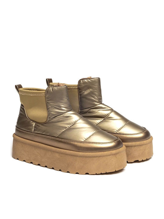 Women's Chelsea Boots Gold