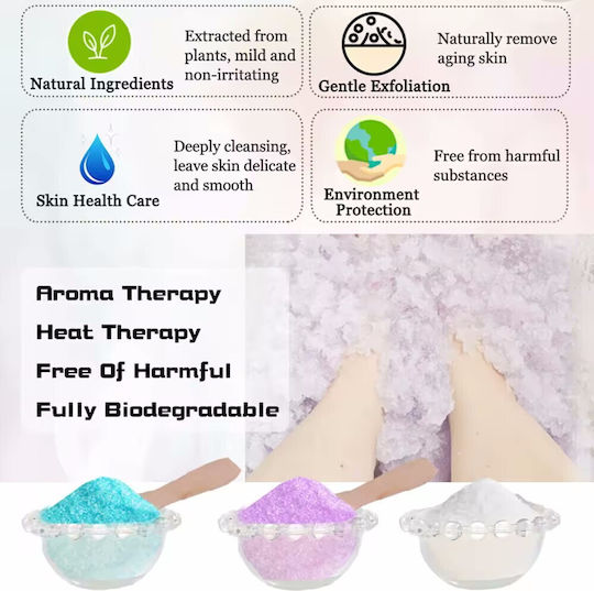 Bathrani 2 Pieces Hand & Foot Jelly Spa Skin Care Set for Body Cleaning