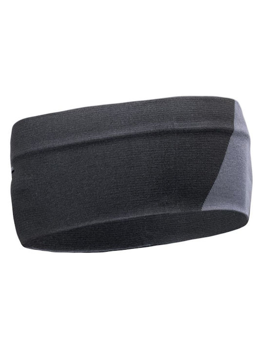 Elbrus Unisex Headband Knitted in Black color